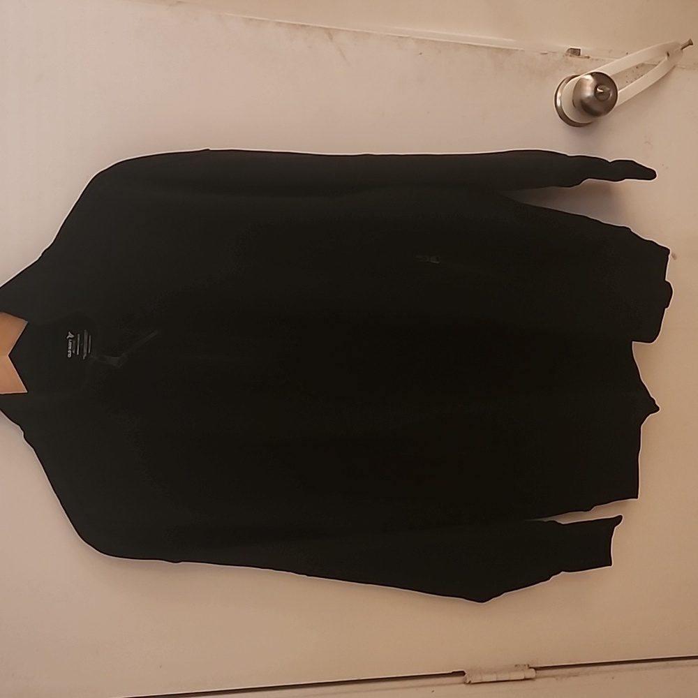 Old Navy Women's Black Long Sleeve Half Zip Top